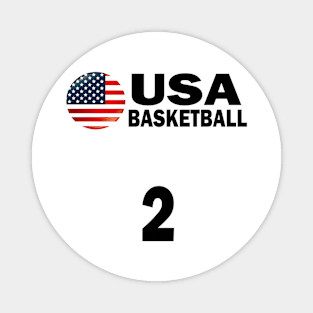 USA Basketball Number 2 T-shirt Design Magnet